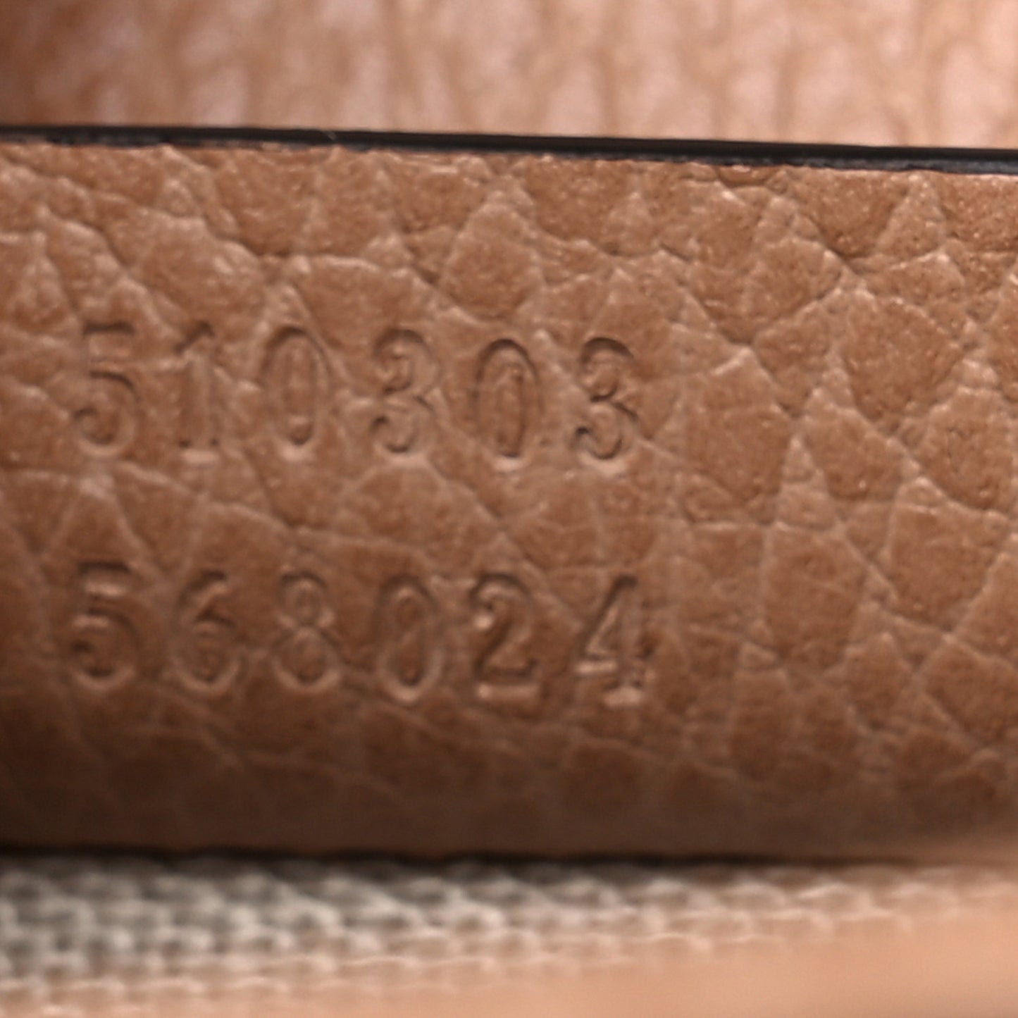 Dollar Calfskin Interlocking G Shoulder Bag Camelia