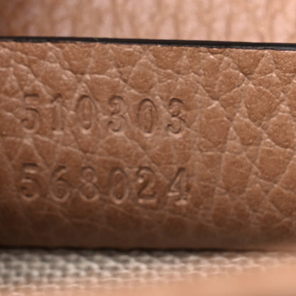 Gucci Dollar Calfskin Interlocking G Shoulder Bag Camelia 7 of 9