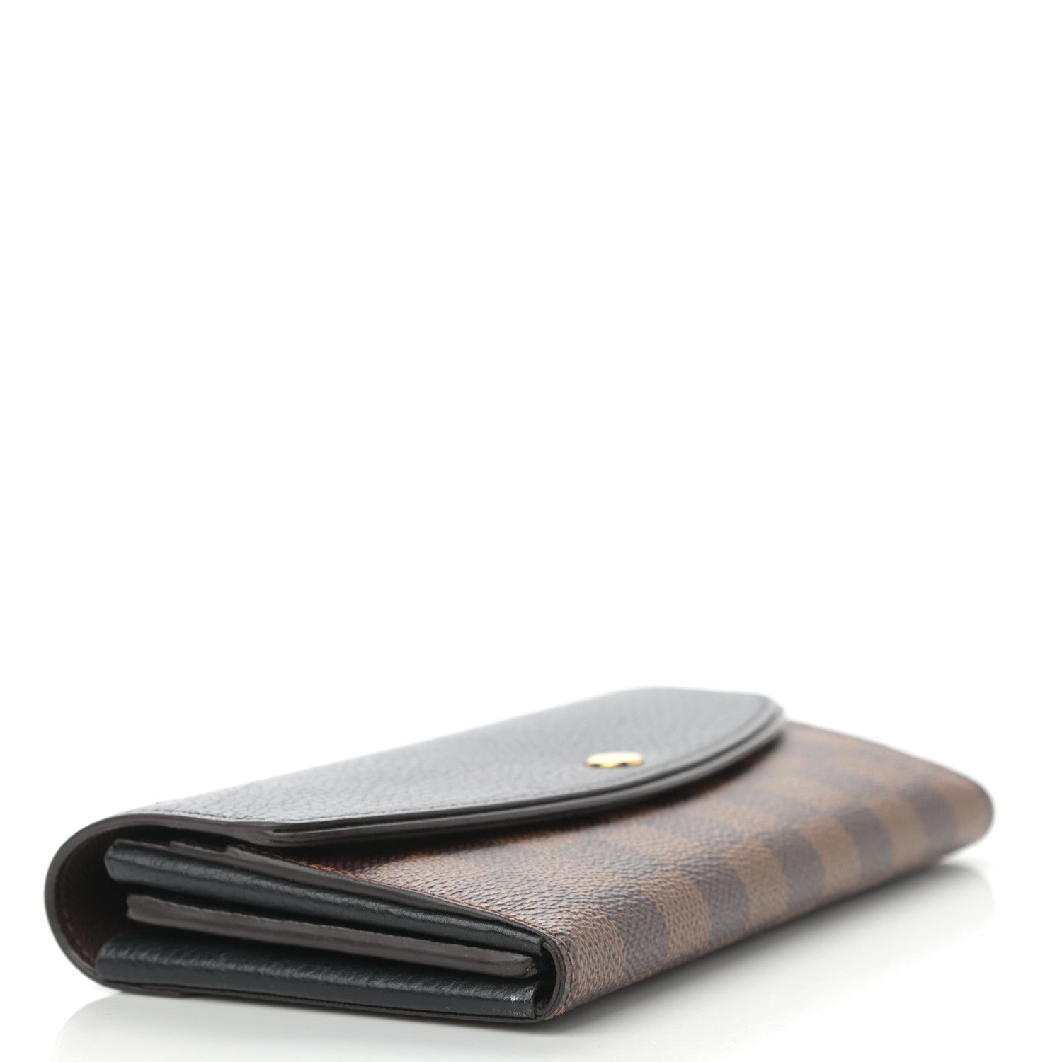 Louis Vuitton Damier Ebene Normandy Wallet Black 4 of 10