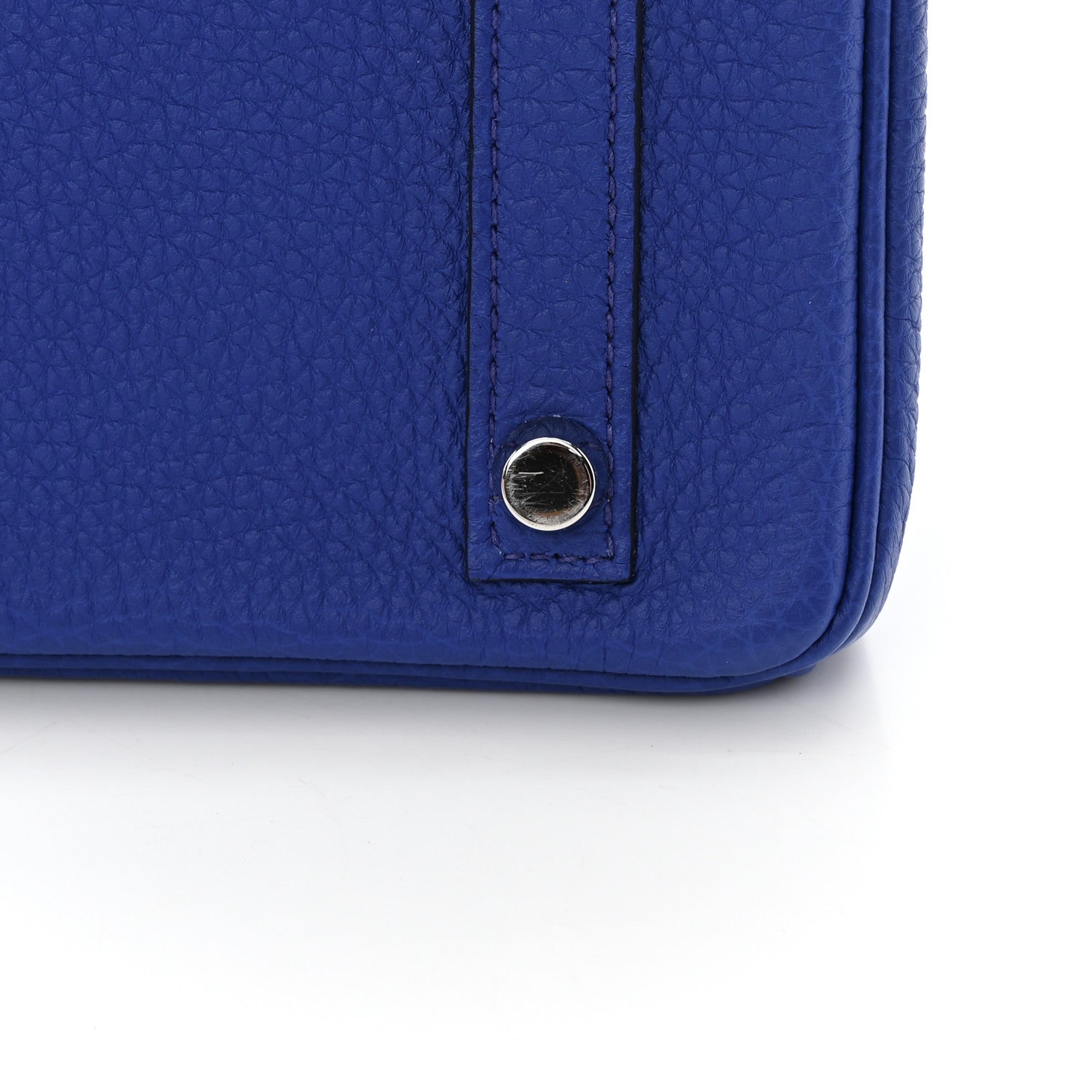 Hermes Togo Verso Birkin 25 Bleu Royal Capucine 15 of 18