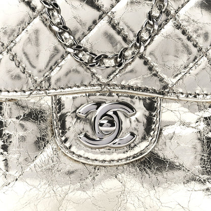 Chanel Crackled Aged Calfskin Mini Crossbody Flap Gold 8 of 12
