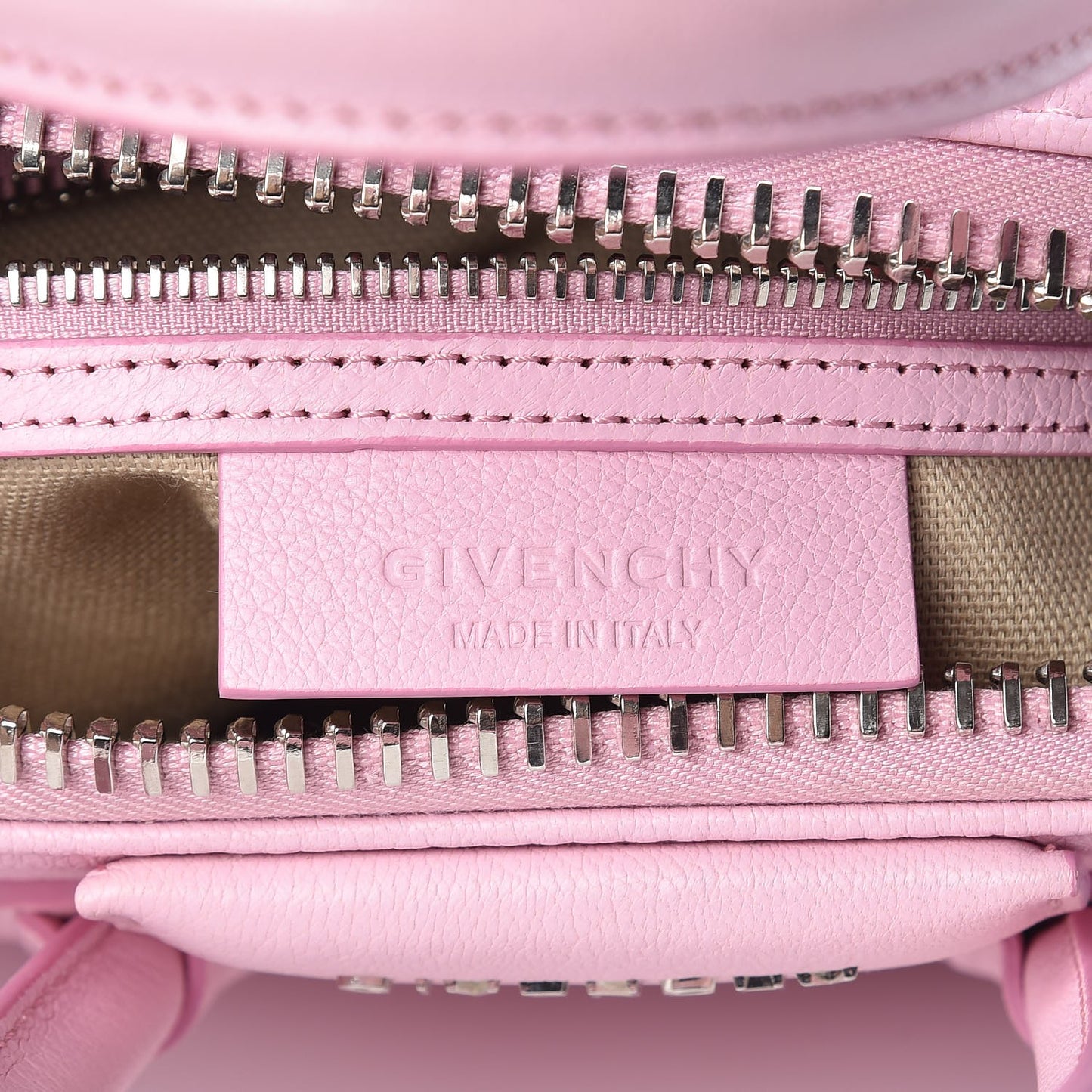 Sugar Goatskin Mini Antigona Bright Pink