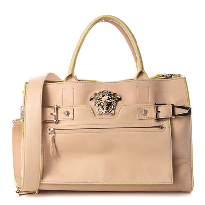 Versace Calfskin Large Palazzo Tote Bag Beige 1 of 22