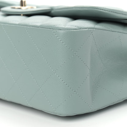 Chanel Caviar Quilted Jumbo Double Flap Dark Green 9 of 9