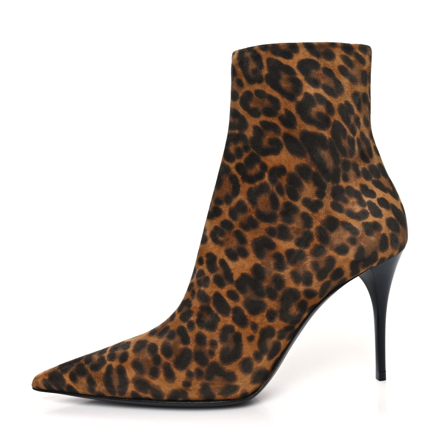 Suede Leopard Print Lexi 90 Booties 36 Naturale Caffe
