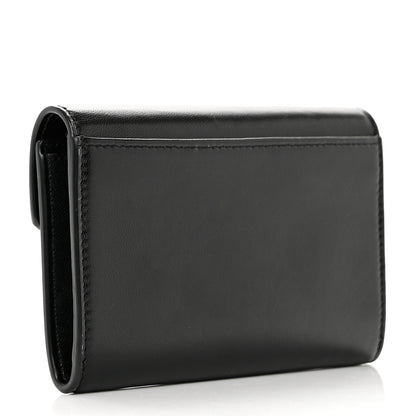 Saint Laurent Nappa Small Monogram Envelope Wallet Black 3 of 8