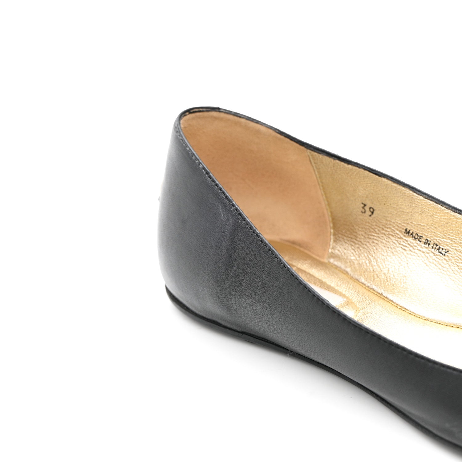 Jimmy Choo Suede Crystal Weber Flats 39 Black 10 of 16