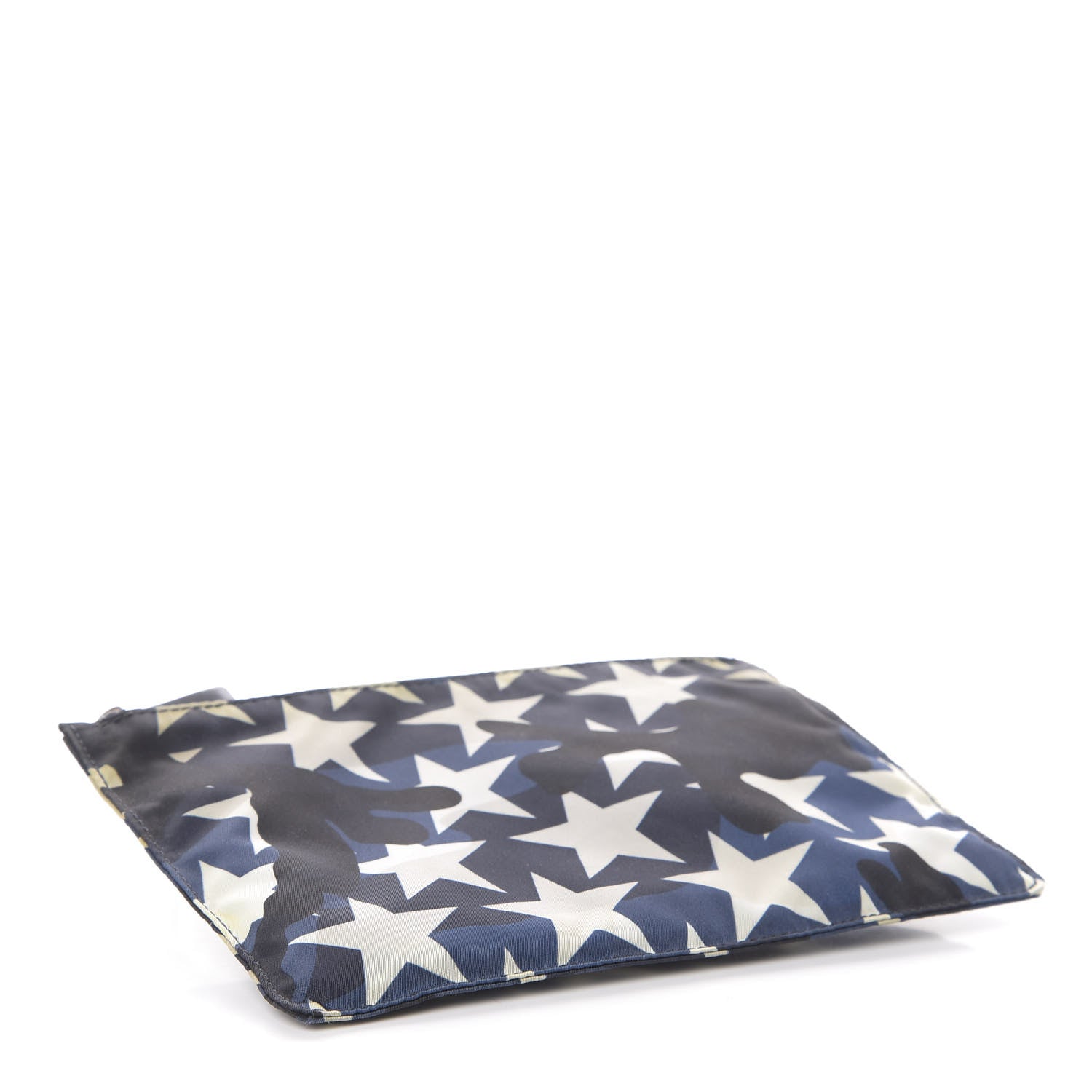 Valentino Garavani Nylon Camustars Medium Zip Pouch Marine Light Ivory 4 of 6