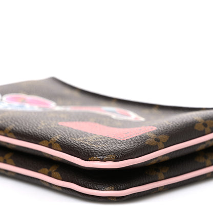 Louis Vuitton Monogram World Tour Double Zip Pochette 9 of 9
