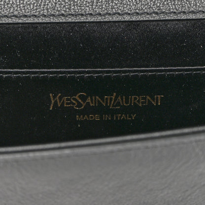 Saint Laurent Calfskin Monogram Large Belle De Jour Clutch Black 6 of 10