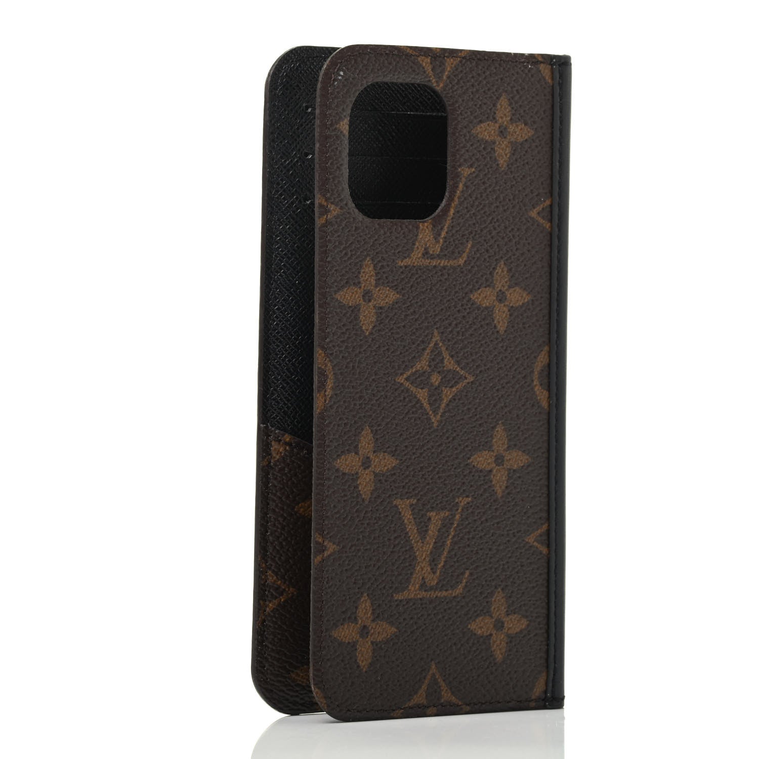 Louis Vuitton iPhone 11 ケース ブラック Louis Vuitton Monogram iPhone 11 Folio Case Black 799632