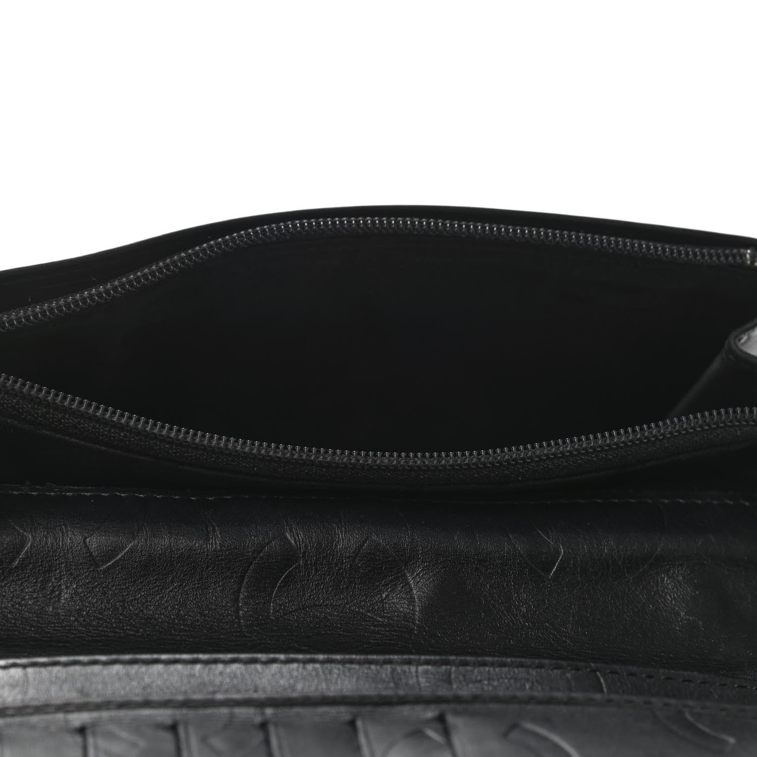 Chanel Calfskin Quilted Cambon Yen Wallet Black 5 of 6
