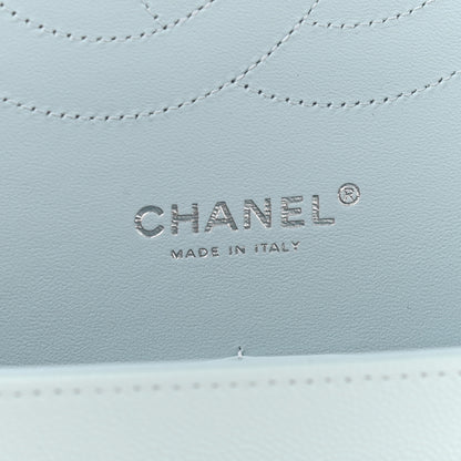 Chanel Caviar Quilted Jumbo Double Flap Light Blue 5 of 10