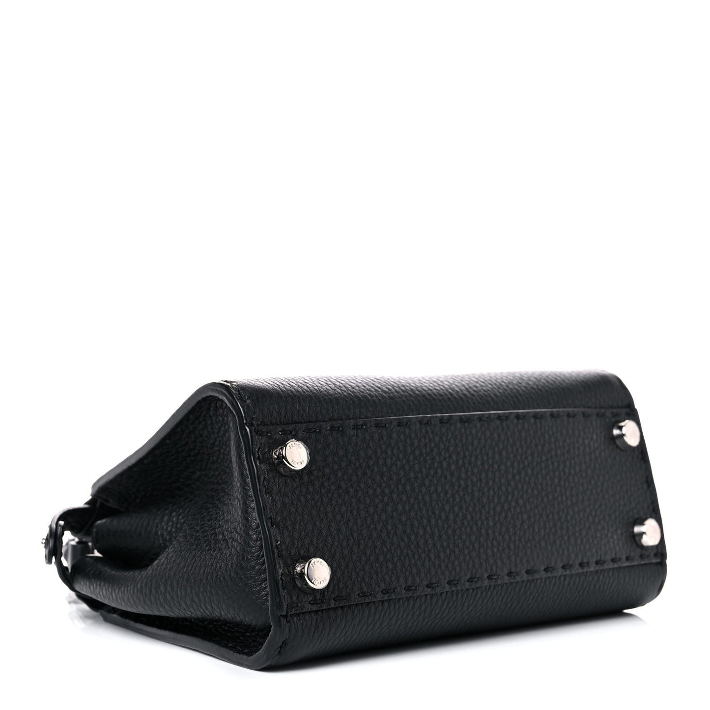 Cuoio Romano Selleria Bi-Color Mini Peekaboo Iconic Satchel Black Mou