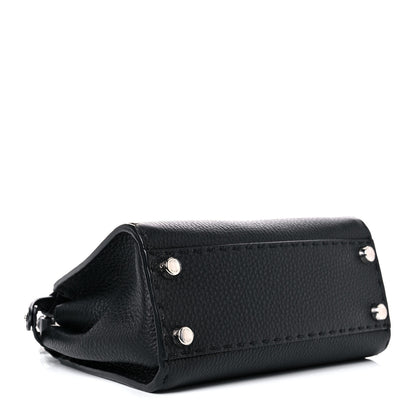 Fendi Cuoio Romano Selleria Bi-Color Mini Peekaboo Iconic Satchel Black Mou 4 of 10