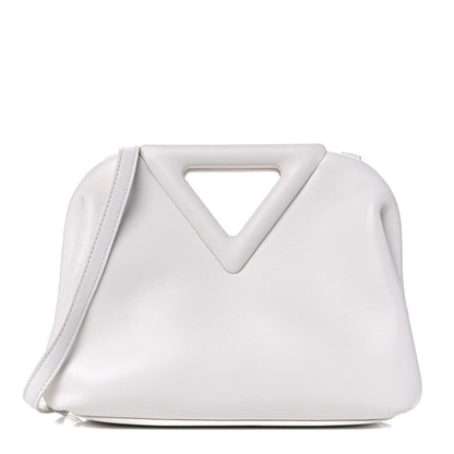 Bottega Veneta Calfskin Small The Point Triangle Bag Chalk 1 of 13