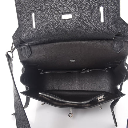 Hermes Taurillon Clemence Jypsiere 31 Black 5 of 9