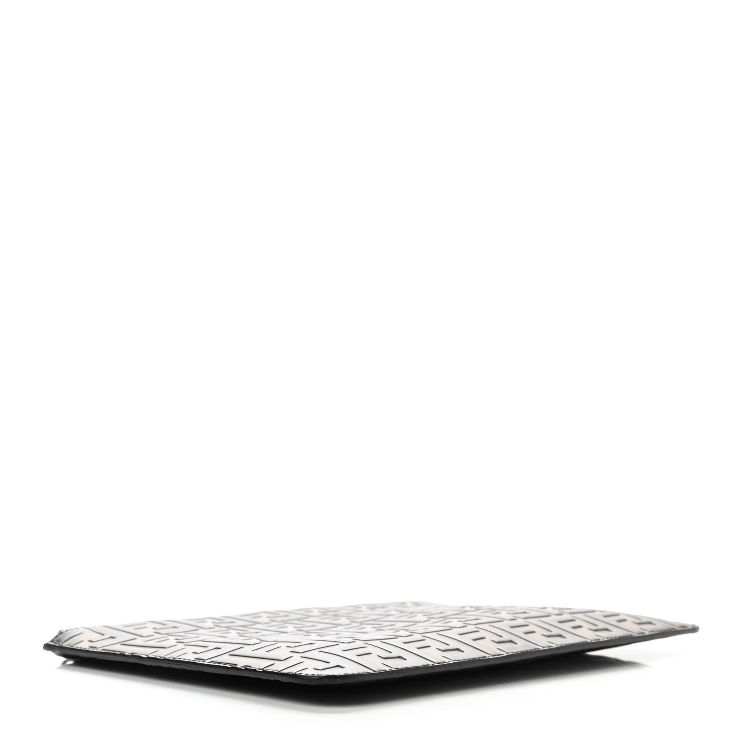 Fendi Vitello FF 1974 Embossed Pouch Maya Black 4 of 9