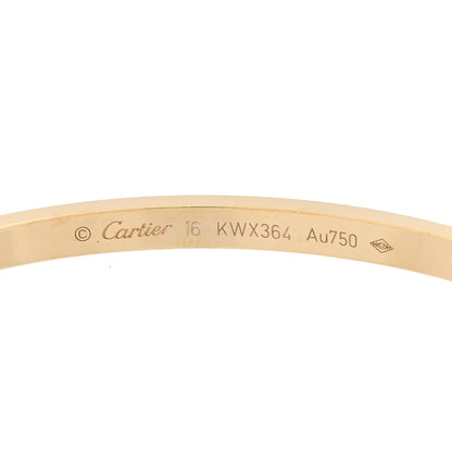 Cartier 18K Yellow Gold Small LOVE Bracelet 16 5 of 10