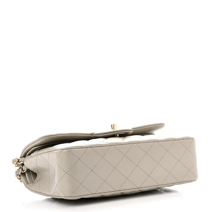 Chanel Lambskin Quilted Small Double Flap Grey 4 of 11