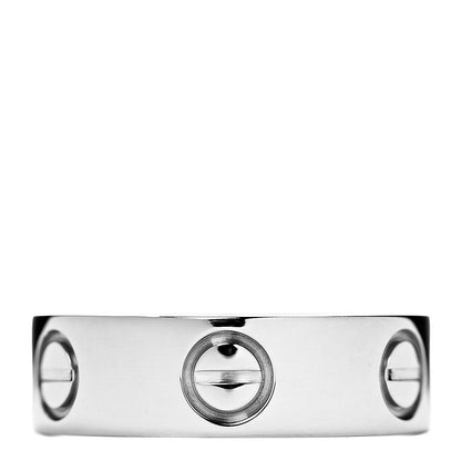 Cartier 18K White Gold 5.5mm LOVE Ring 47 4 1 of 4