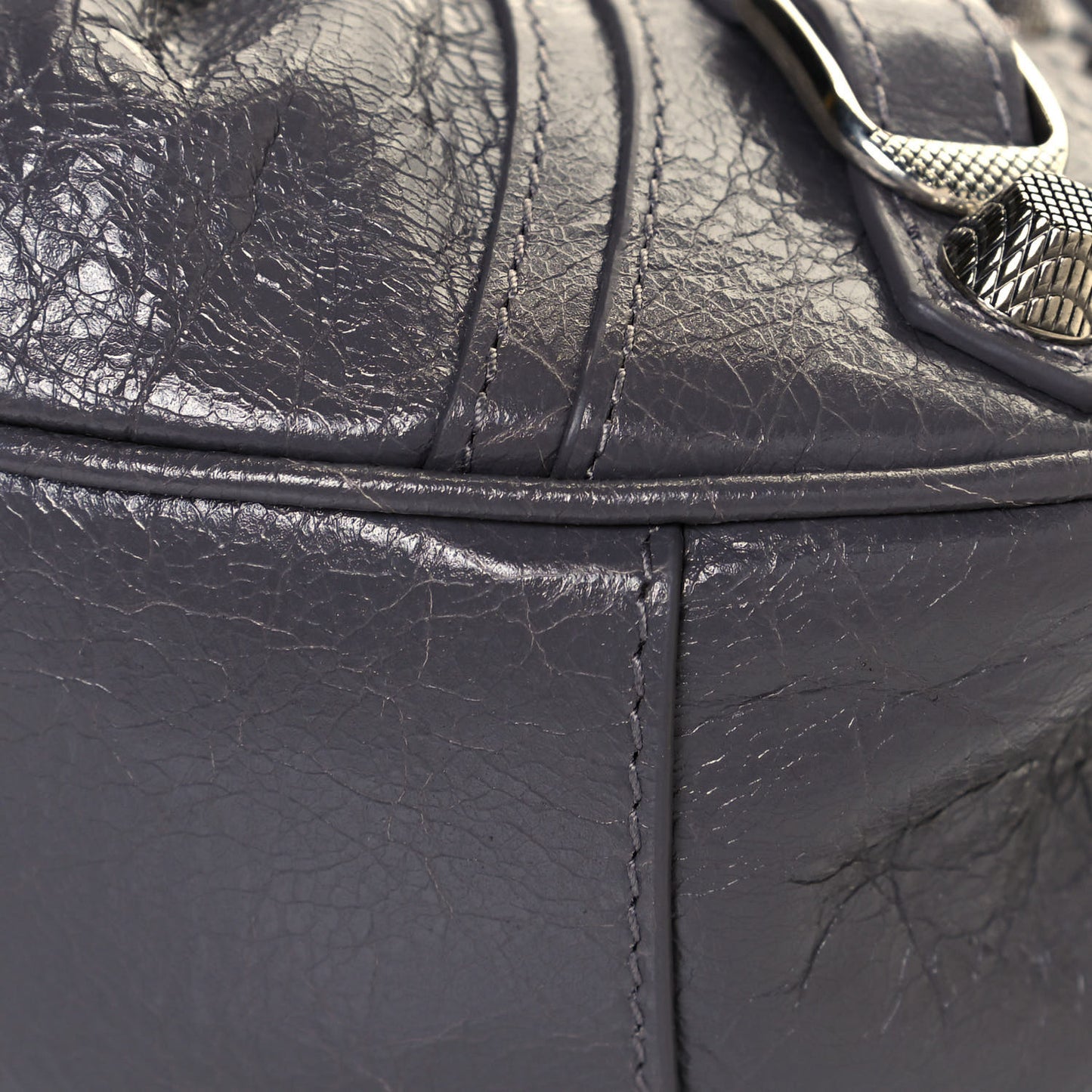 Agneau Arena Le Cagole Shoulder Bag XS Dark Grey