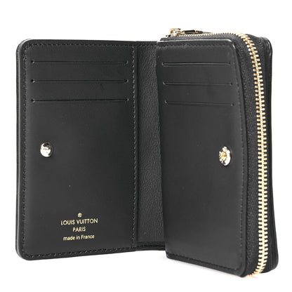 Louis Vuitton Lambskin Embossed Monogram LV Ski Lou Coussin Wallet Black 5 of 7