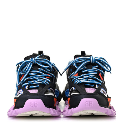 Balenciaga Mesh Fabric Womens Track Sneakers 35 Black Orange Pink 2 of 4