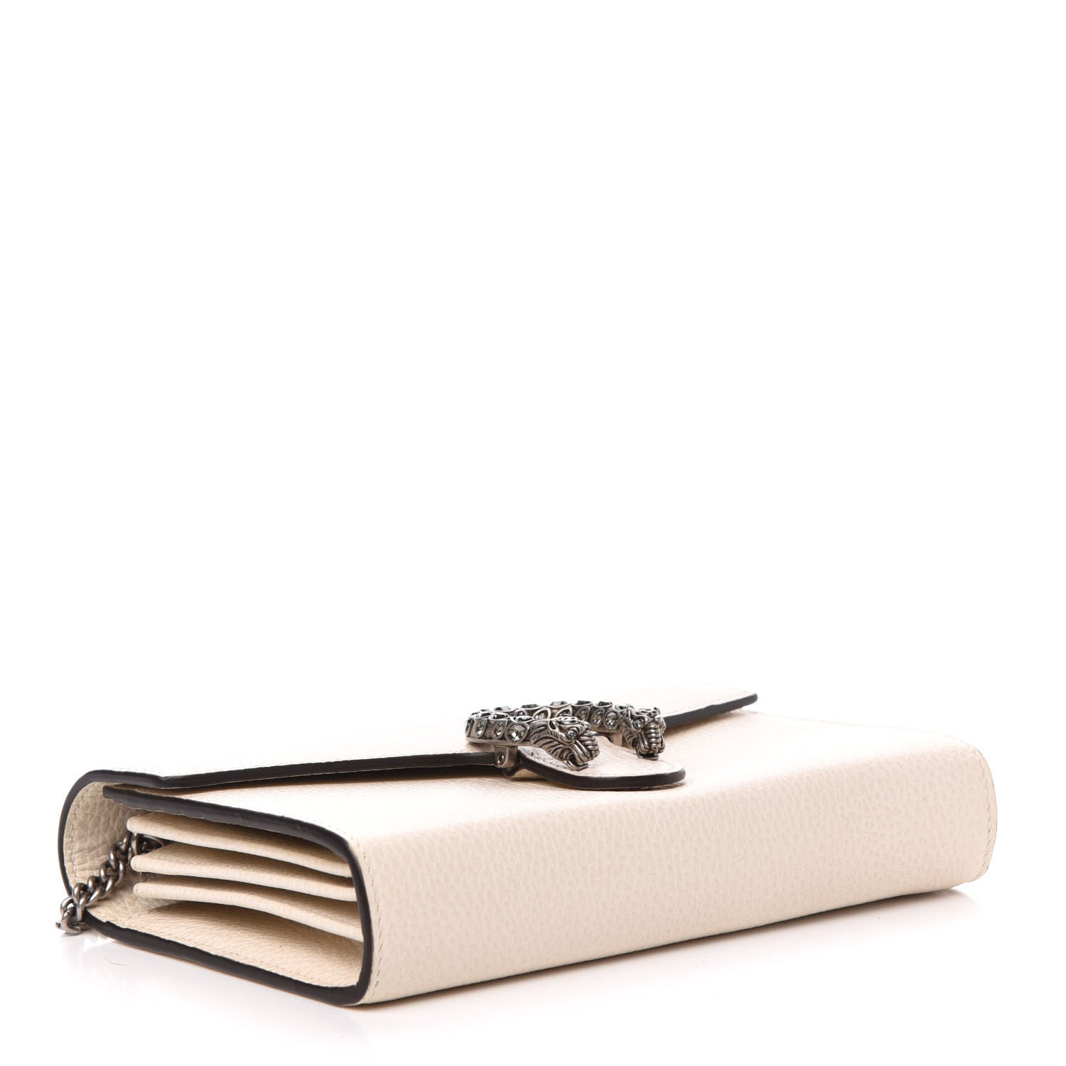 Gucci Dollar Calfskin Mini Dionysus Chain Wallet Mystic White 4 of 12