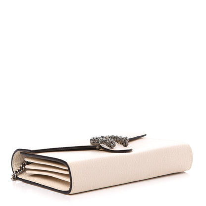 Gucci Dollar Calfskin Mini Dionysus Chain Wallet Mystic White 4 of 12