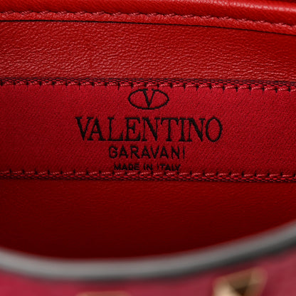 Valentino Garavani Grained Calfskin Small Rockstud Spike Shoulder Bag Berry Pink 6 of 9