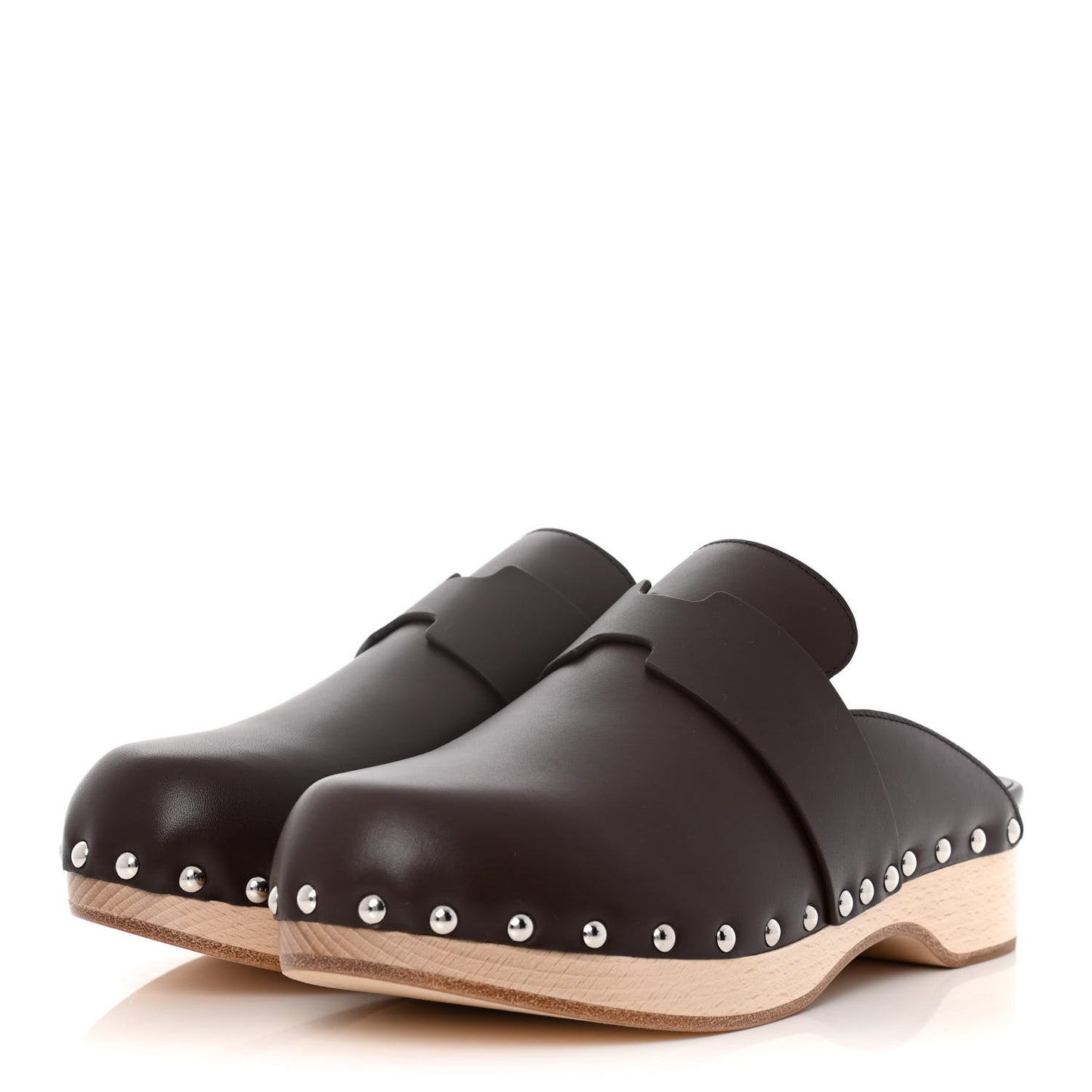 Calfskin Calya Mules 37 Cafe
