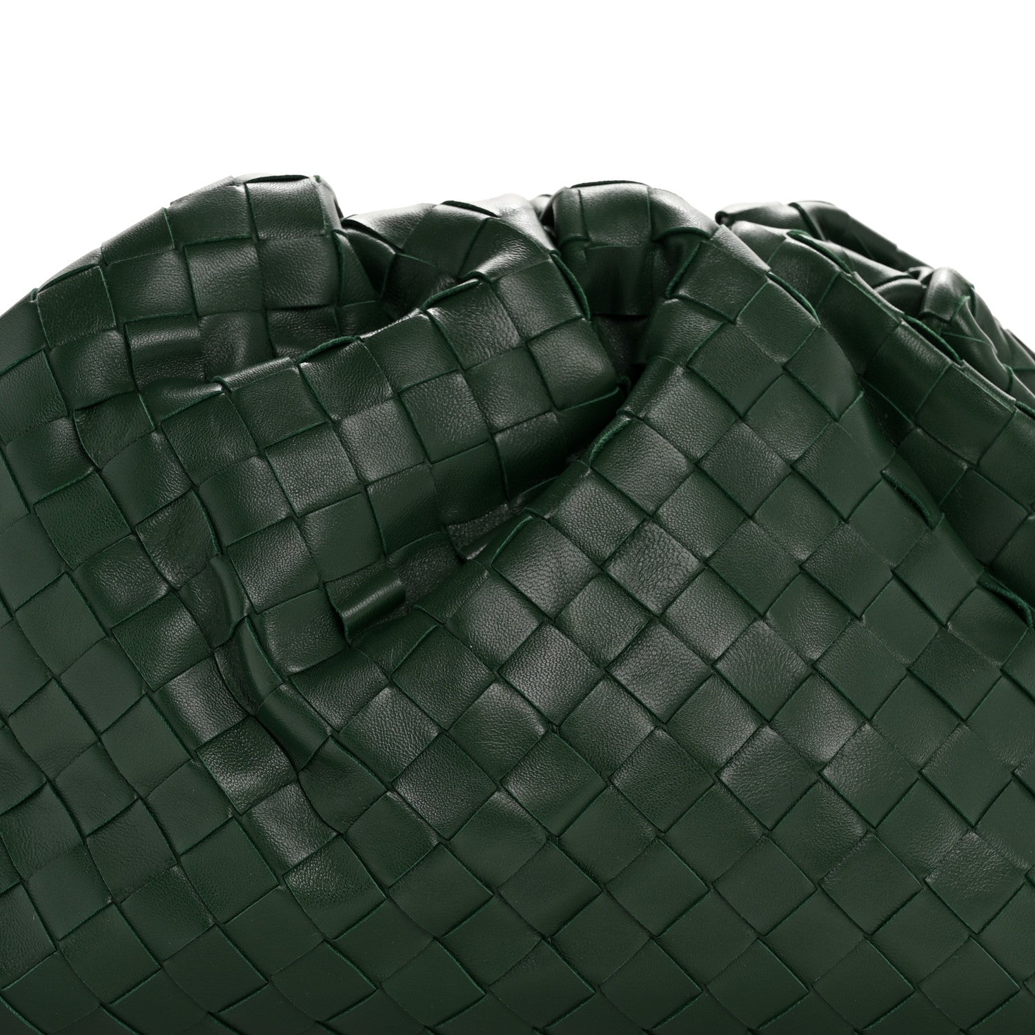 Bottega Veneta Nappa Maxi Intrecciato The Pouch Oversized Clutch Racing Green 8 of 12