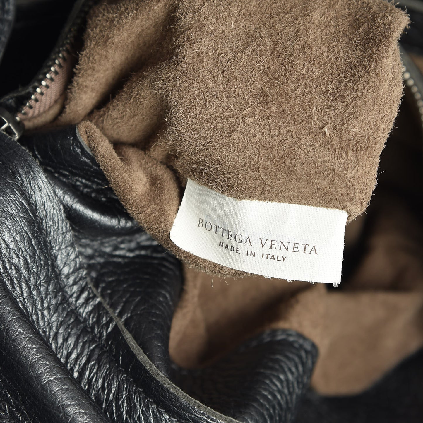 Cervo Intrecciato Large Simple Hobo Gunmetal
