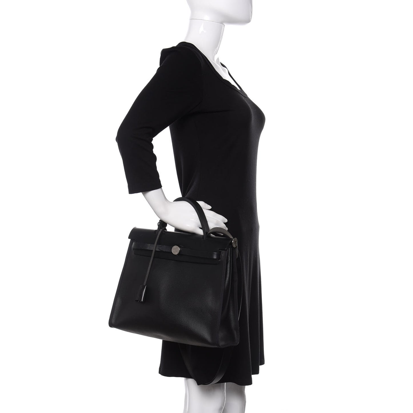 Toile H Berline Vache Hunter Herbag Zip PM 31 Black Ecru