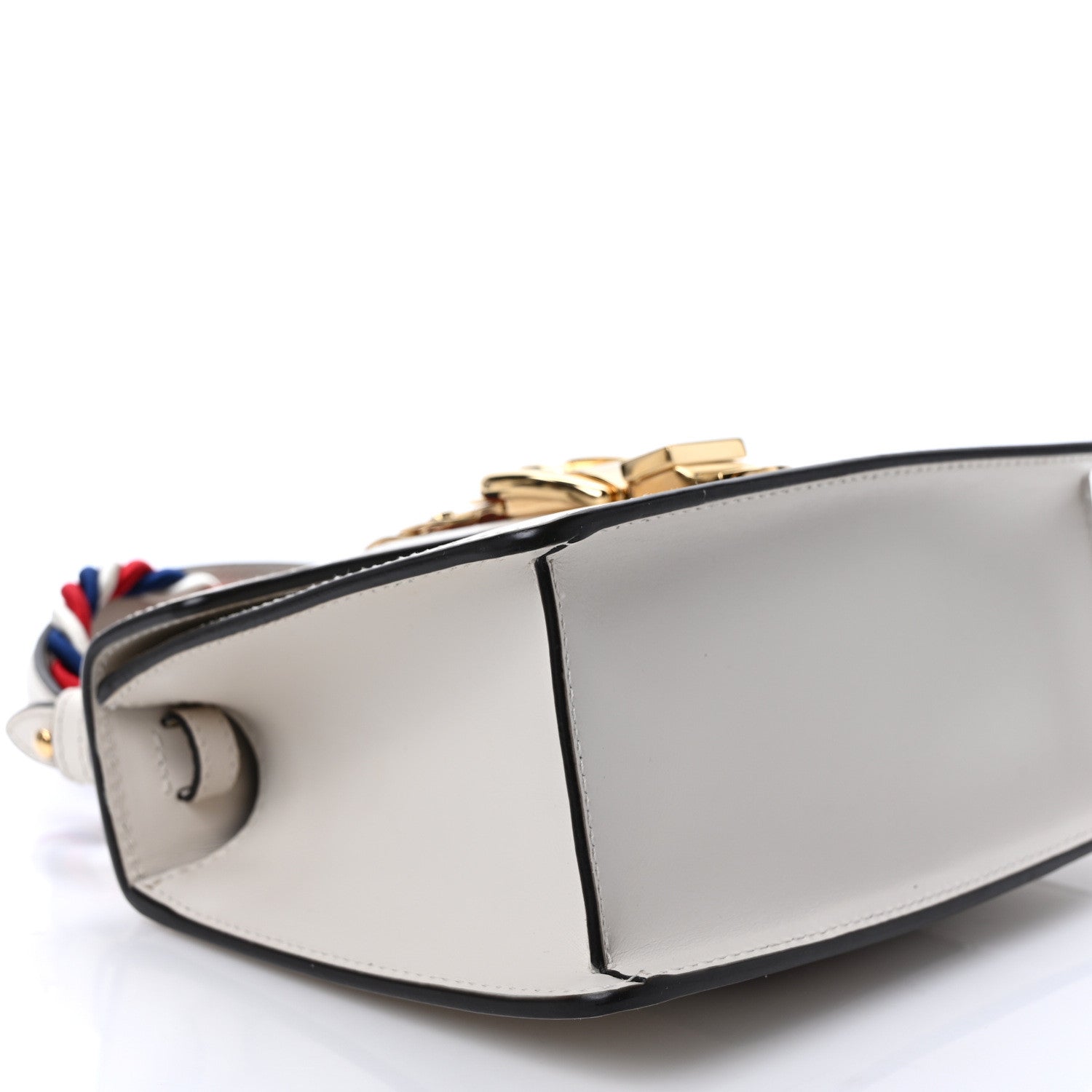 Gucci Calfskin Mini Sylvie Top Handle Bag White 8 of 10