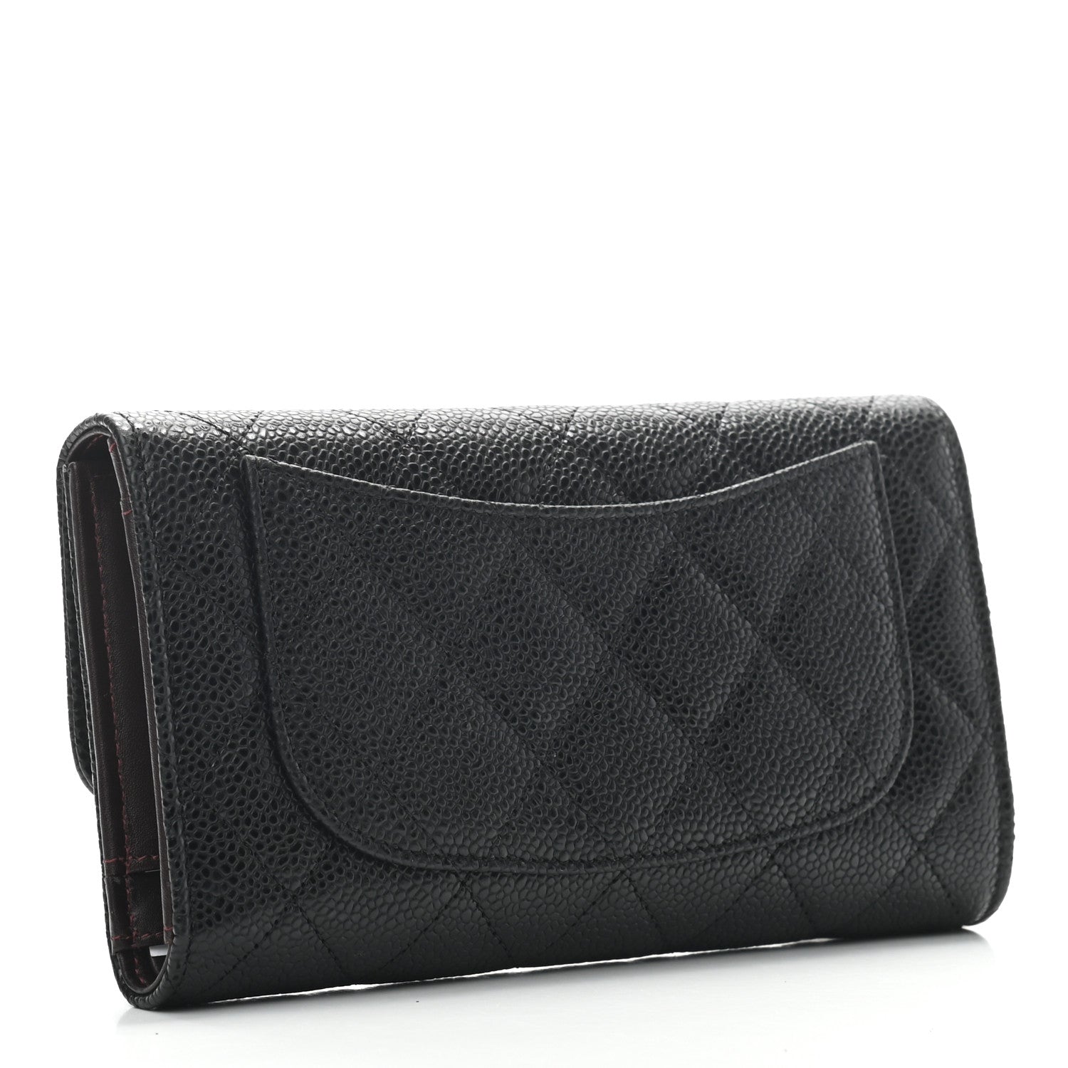 Chanel Caviar Quilted Large Flap Wallet Black 3 of 9