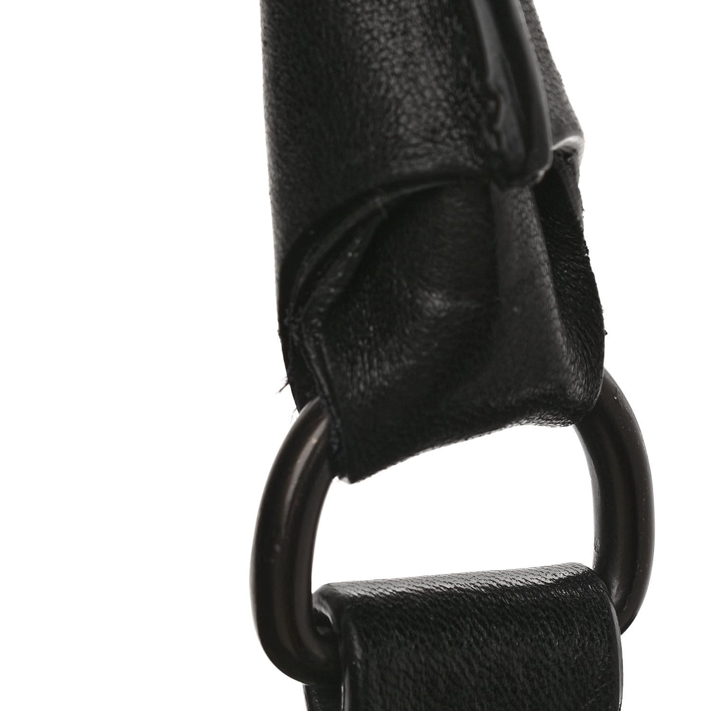 Calfskin Leopard Embossed Large Pandora Black