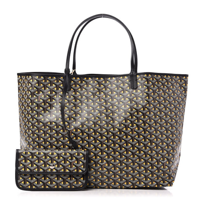 Goyard Goyardine Saint Louis Claire Voie GM Black Yellow 1 of 10