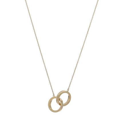 Tiffany 18K Yellow Gold 1837 Interlocking Circles Pendant Necklace 1 of 4