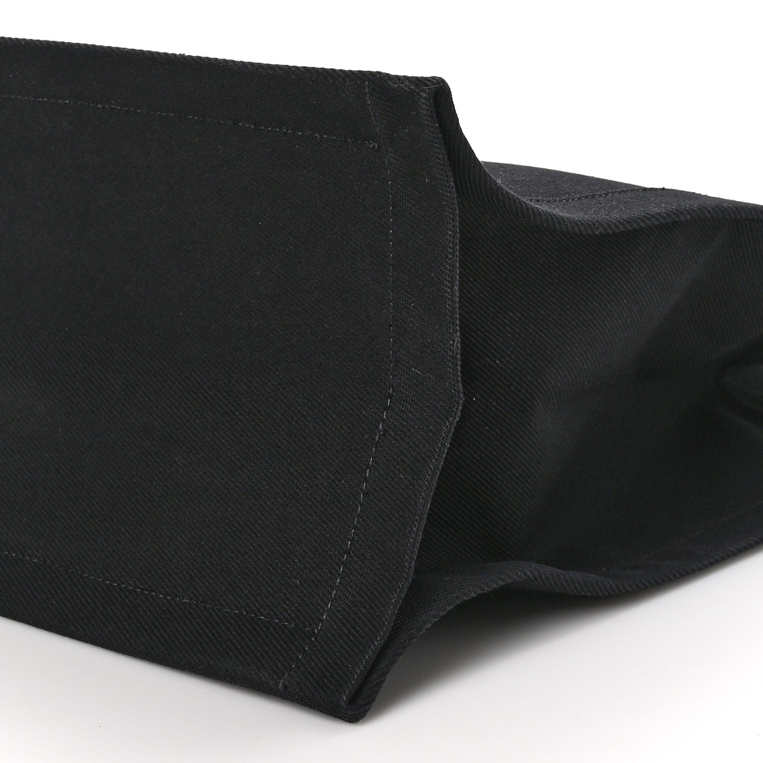 Saint Laurent Linen Calfskin Rive Gauche Tote Black 10 of 10