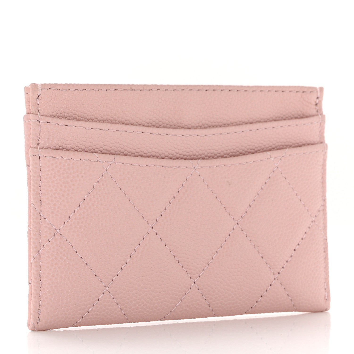 Chanel Caviar Quilted Card Holder Light Pink 3 of 9