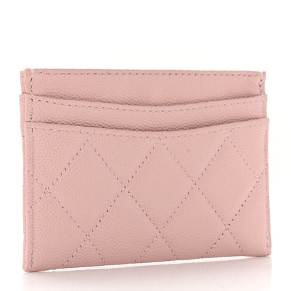 Chanel Caviar Quilted Card Holder Light Pink 3 of 9