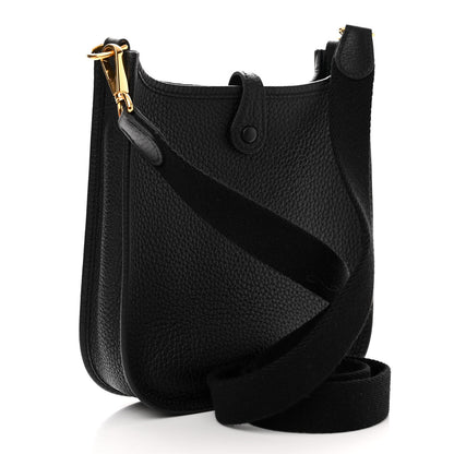 Hermes Taurillon Clemence Evelyne TPM Black 3 of 11