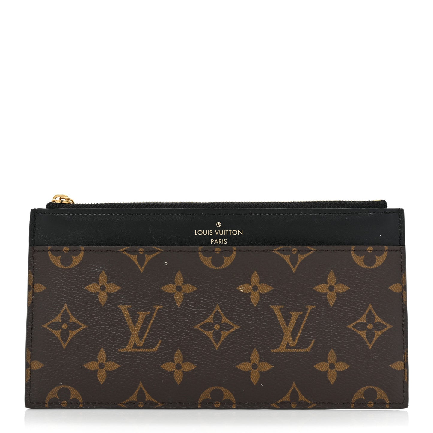 Monogram Slim Purse Black