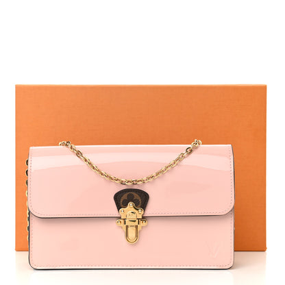 Louis Vuitton Patent Calfskin Monogram Cherrywood Chain Wallet Rose Ballerine 12 of 12