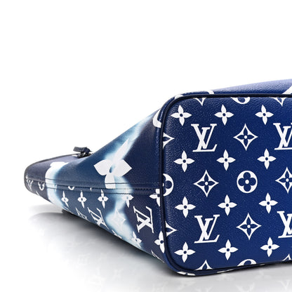 Louis Vuitton Monogram Escale Neverfull MM Blue 5 of 9