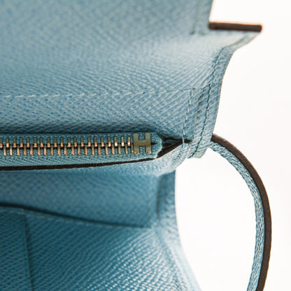 Hermes Epsom Medium Kelly Wallet Bleu Atoll 14 of 19