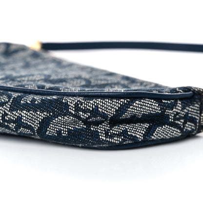 Christian Dior Monogram Mini Saddle Pochette Navy 9 of 11