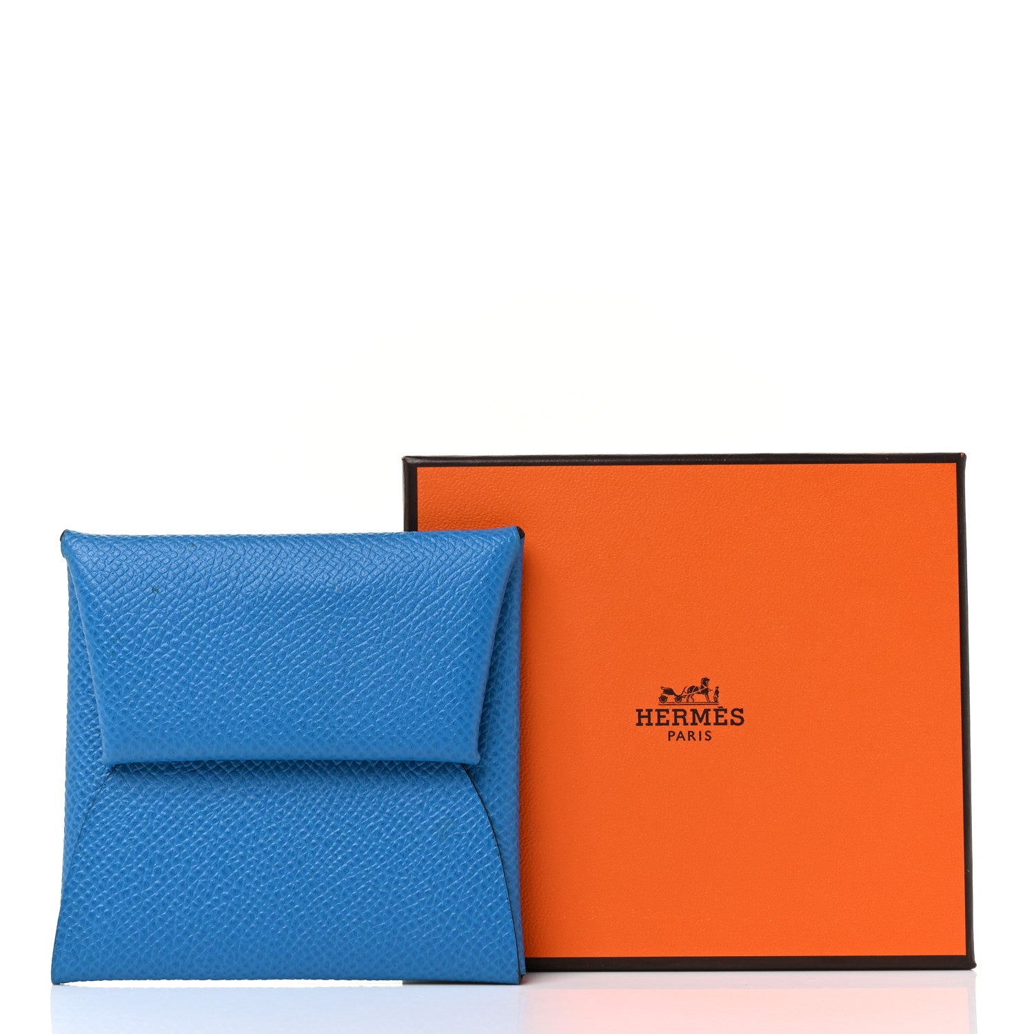 Hermes Epsom Bastia Coin Purse Bleu Izmir 9 of 9